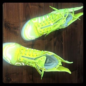 Jeremy Scott Neon Wing Mesh Shoes